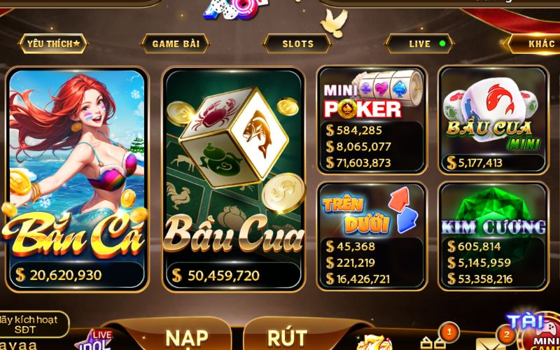 giao diện đăng ký cổng game trực tuyến