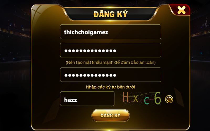 hướng dẫn đăng ký tài khoản cổng game